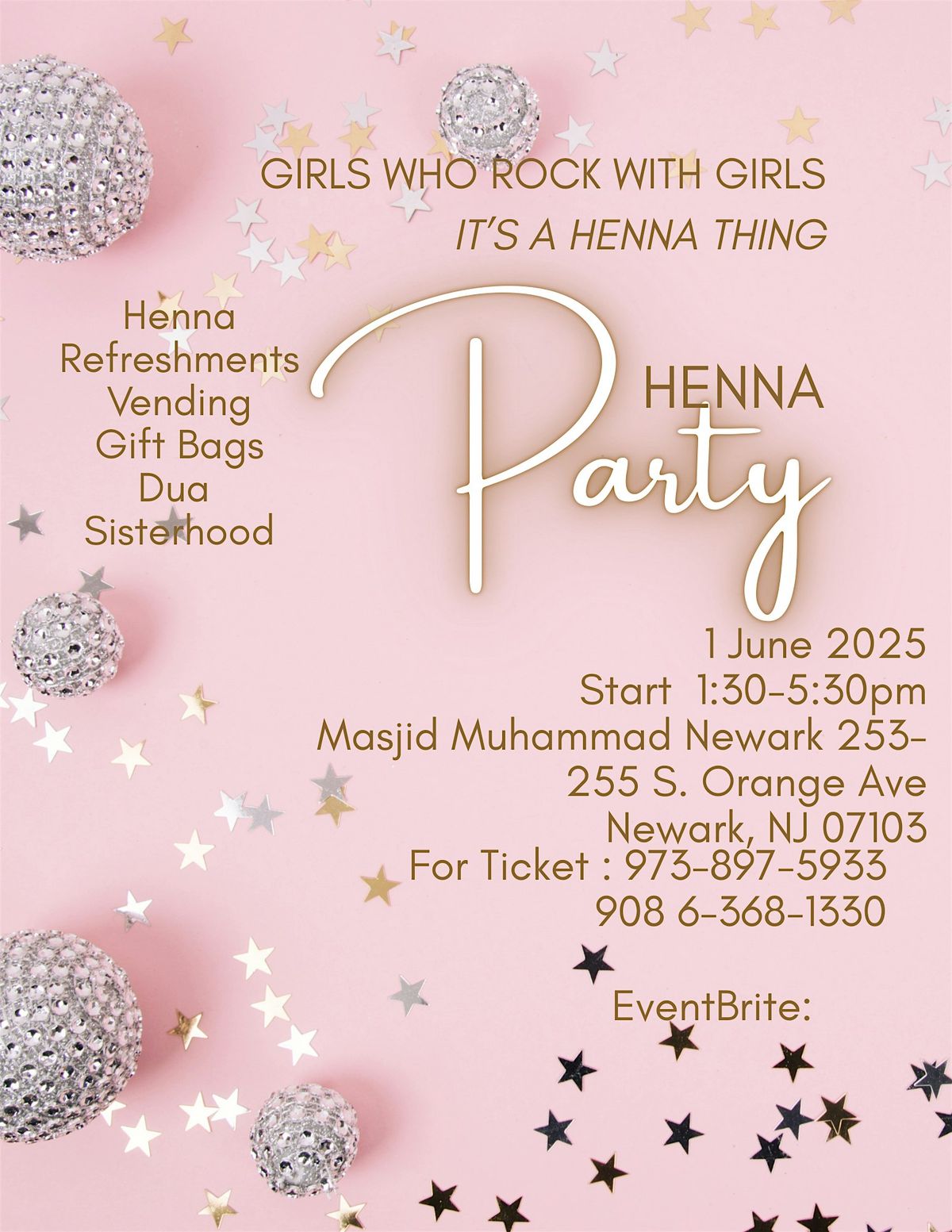 Girls Who Rock With Girls- Henna Party, 1 June | Event in Newark | AllEvents