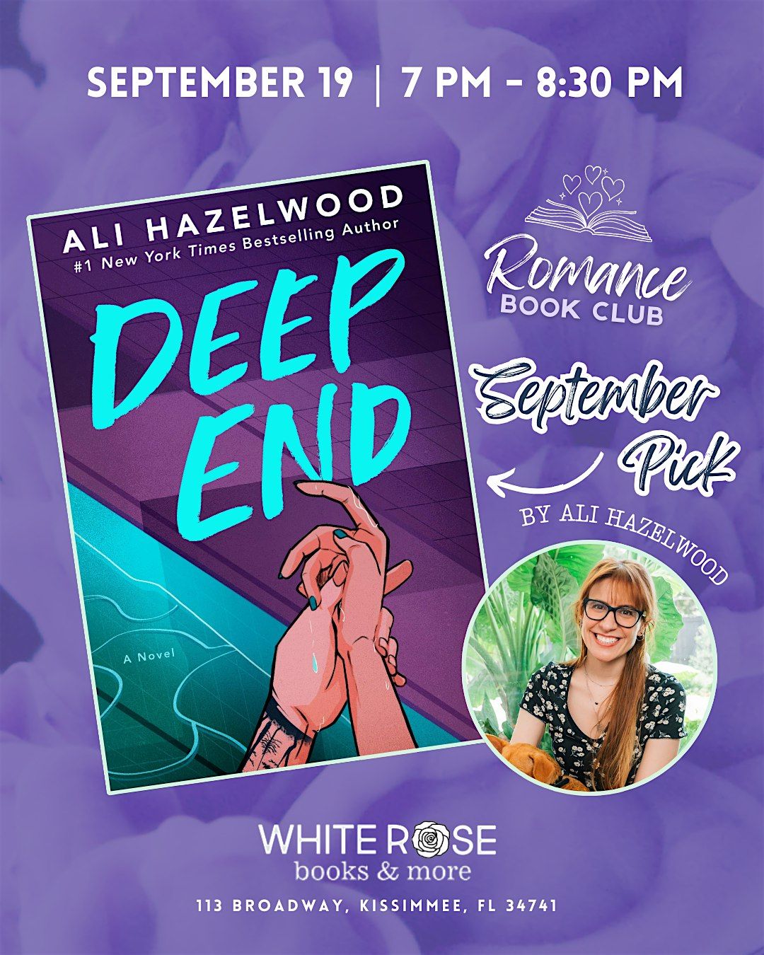 September Romance Book Club - Deep End by Ali Hazelwood, 19 September | Event in Kissimmee | AllEvents