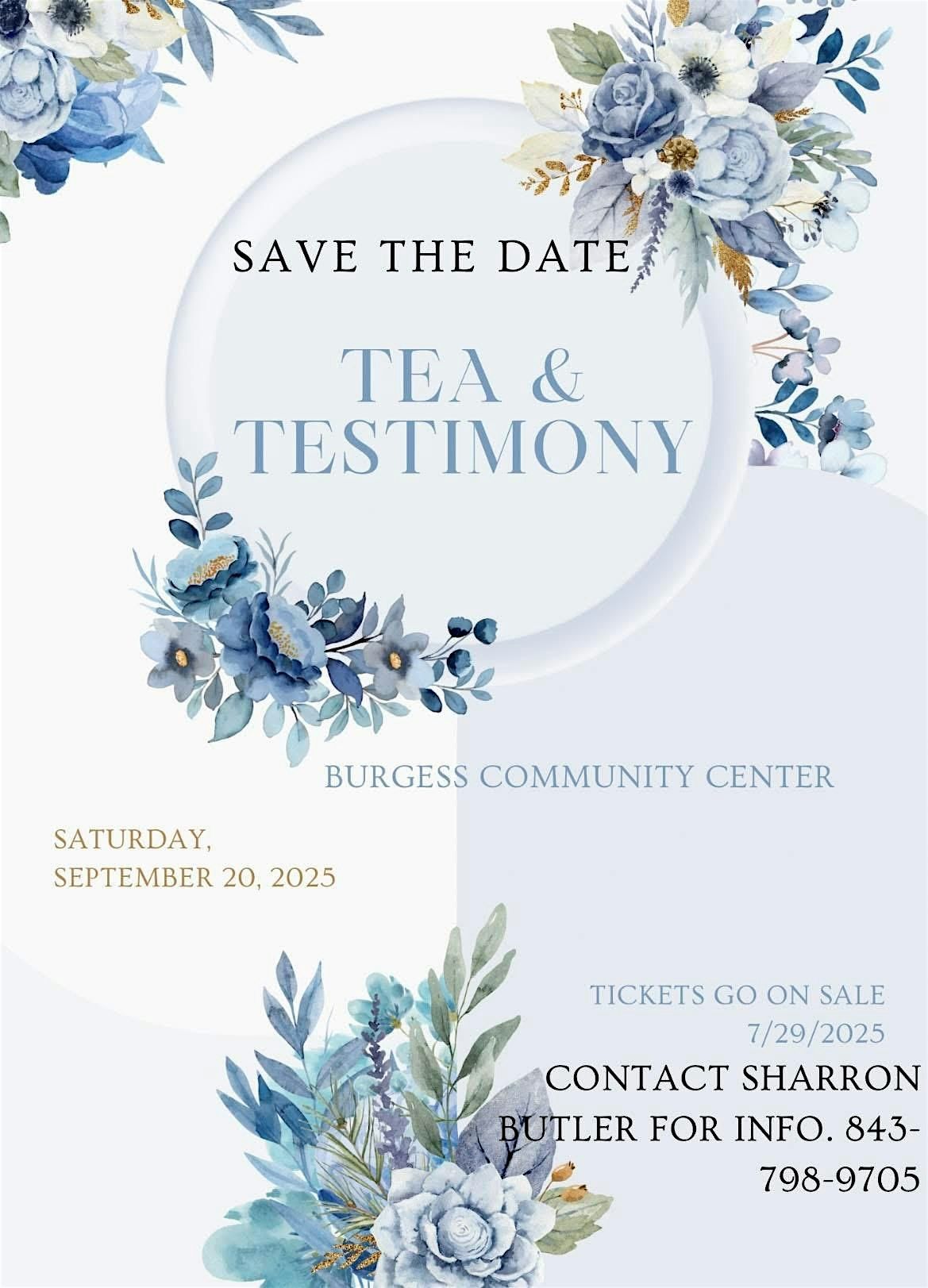 4th Annual Tea & Testimony, 20 September | Event in Myrtle Beach | AllEvents