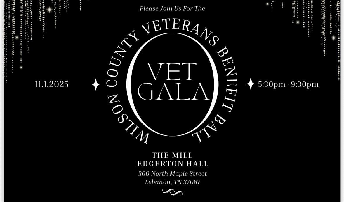 Wilson County's 2nd Annual "No Vet Left Behind" Veterans Benefit Ball, 1 November | Event in Lebanon