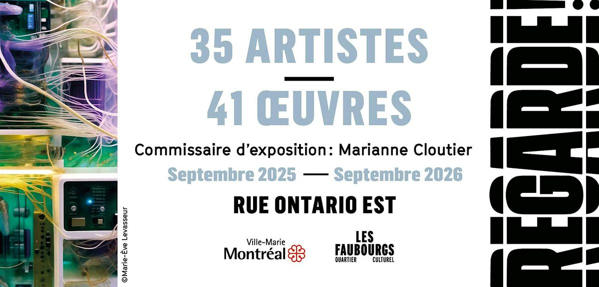 Visite guidée gratuite du parcours d'exposition Regarde! Circuit EST, 18 October | Event in Montréal | AllEvents