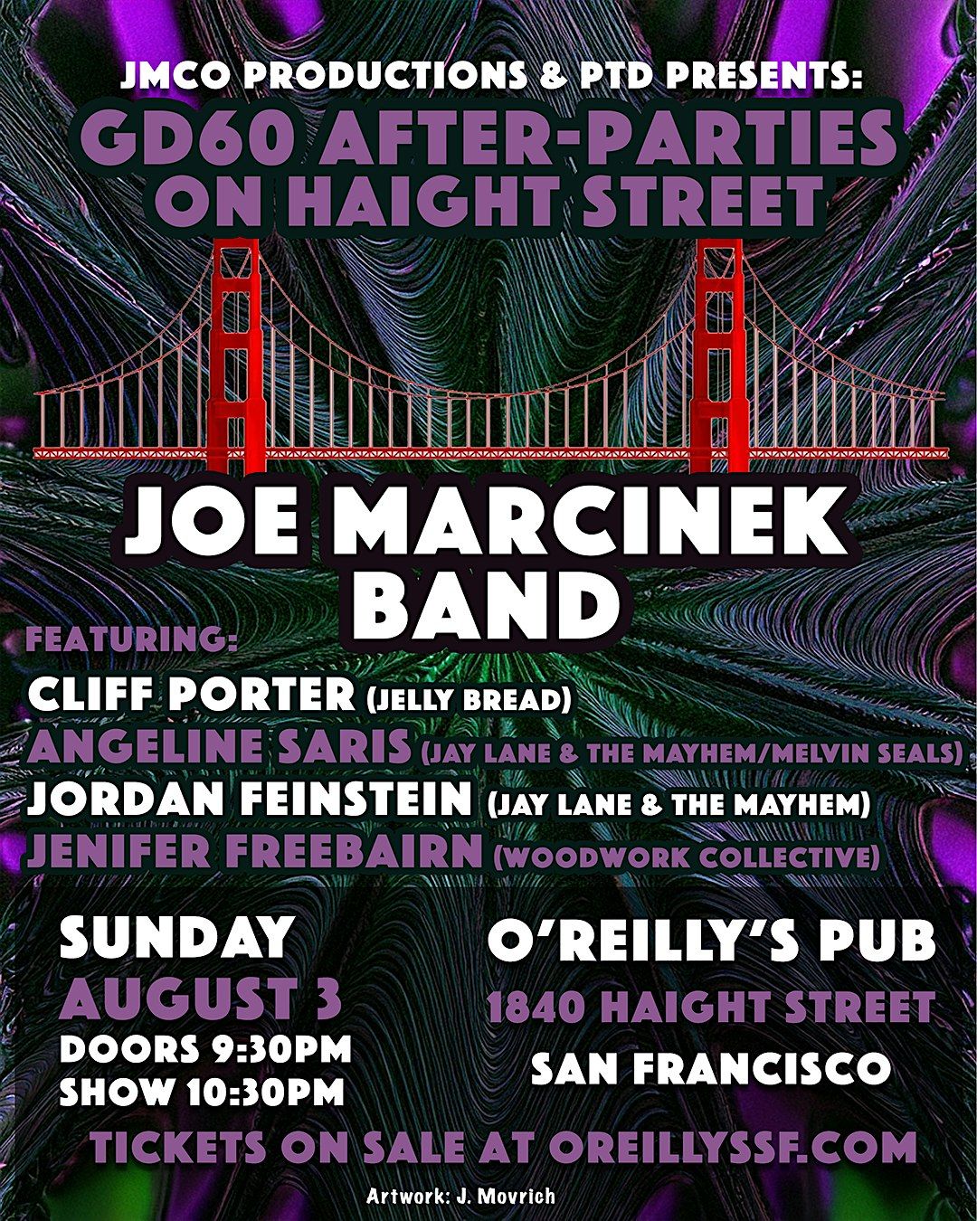 GD60 After-Party on Haight Street | FEAT. JOE MARCINEK BAND, 3 August | Event in san francisco | AllEvents