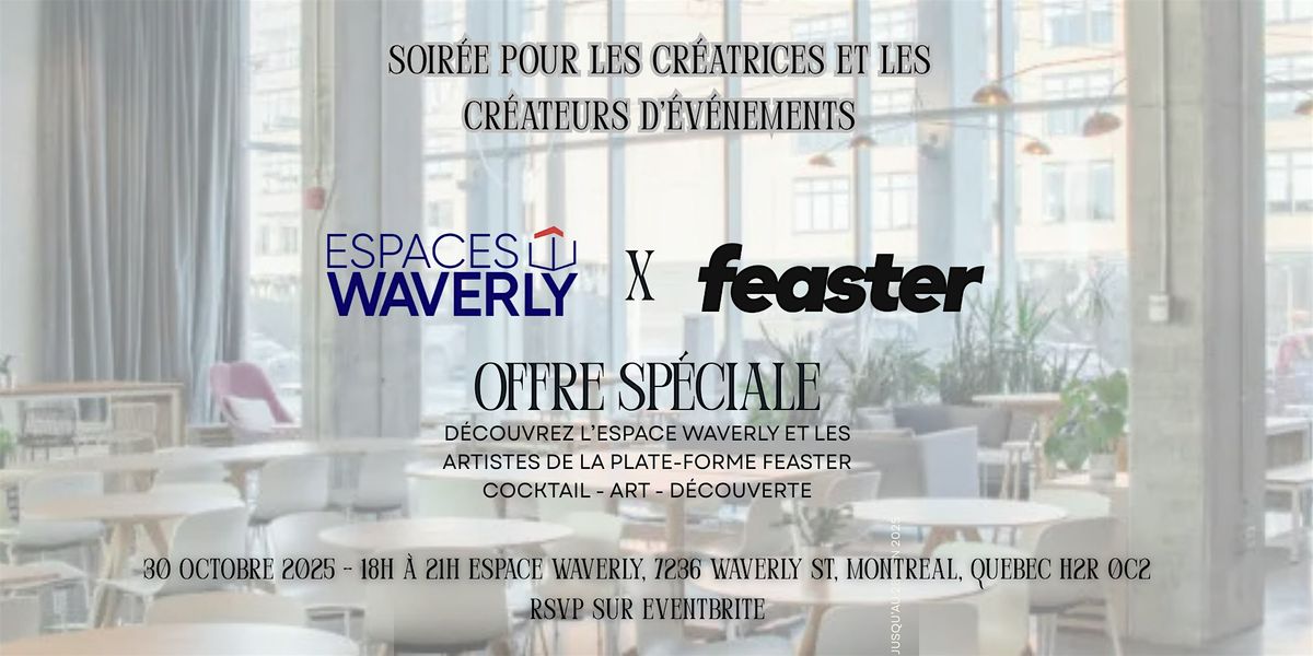 L'ÉVEIL DES CRÉATRICES ET CRÉATEURS D'ÉVÉNEMENTS, 30 October | Event in Montréal | AllEvents