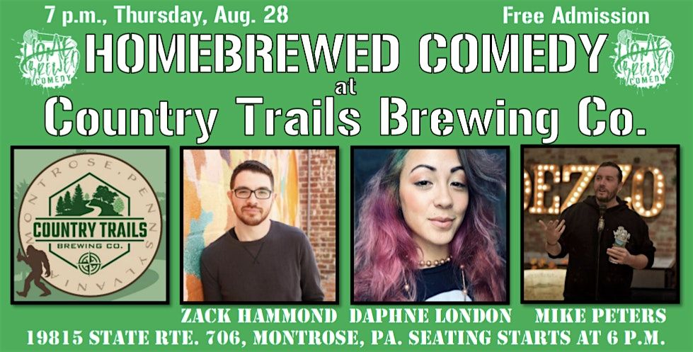 Homebrewed Comedy at Country Trails Brewing Co., 28 August | Event in Montrose | AllEvents