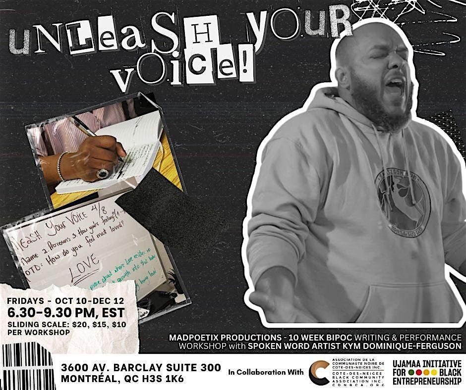 Unleash Your Voice | Writing & Performance Workshop, 10 October | Event in Montréal | AllEvents