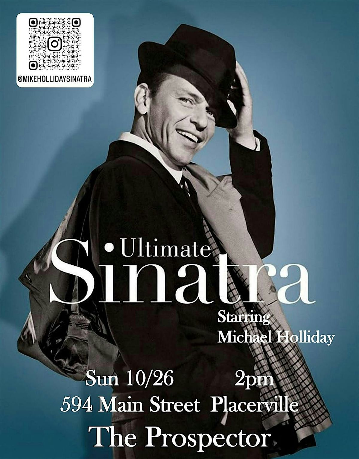 Ultimate Sinatra starring Michael Holliday, 26 October | Event in Placerville | AllEvents