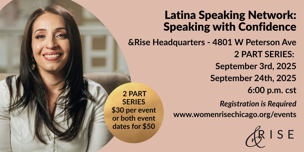 Latina Speaking Network: Speaking with Confidence, 3 September | Event in Chicago | AllEvents