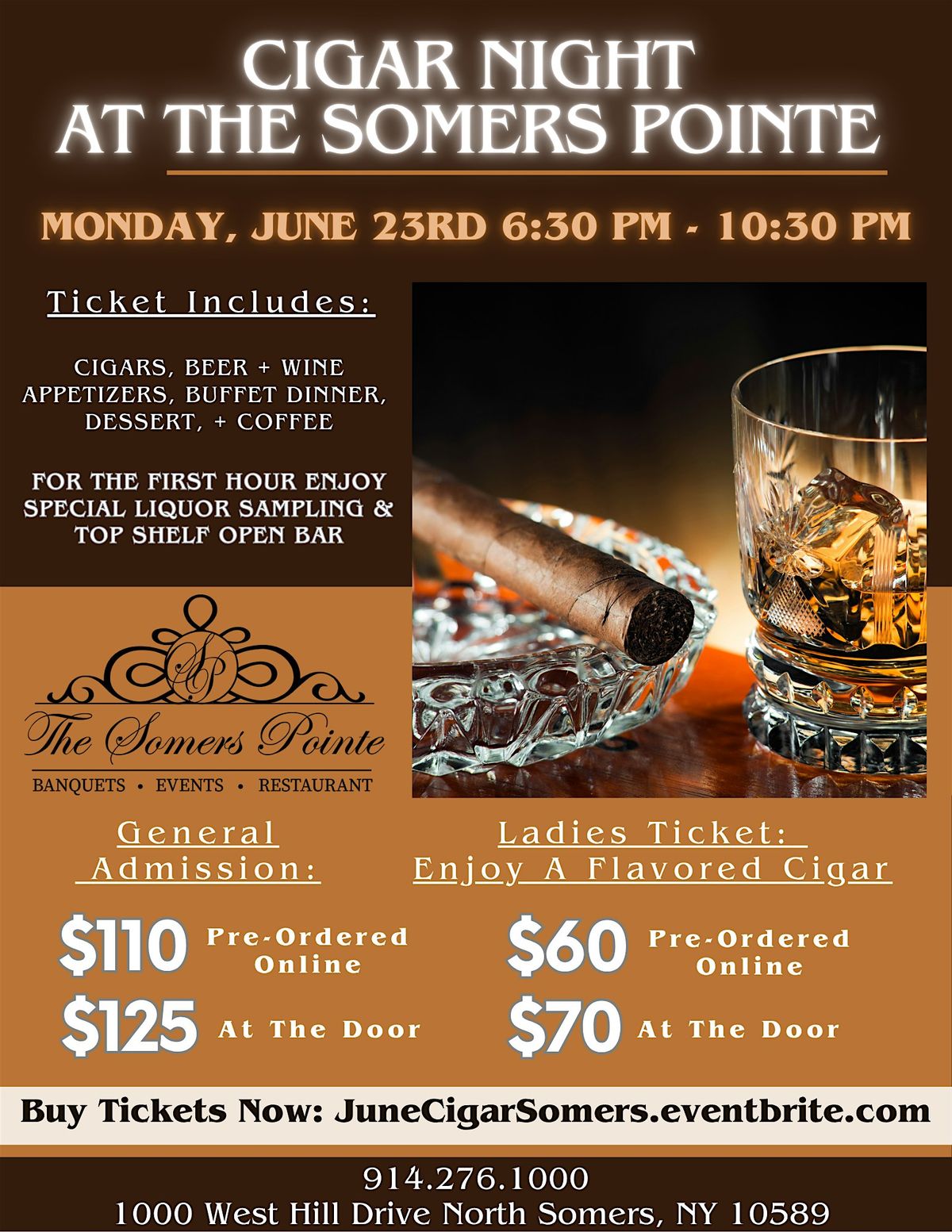 Cigar Night at The Somers Pointe (Plus Optional Golf) | Event in Somers | AllEvents