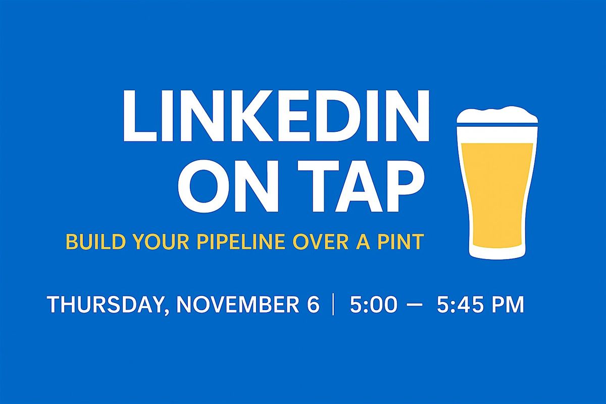 LinkedIn on Tap - Build Your Pipeline Over a Pint, 6 November | Event in Helena | AllEvents