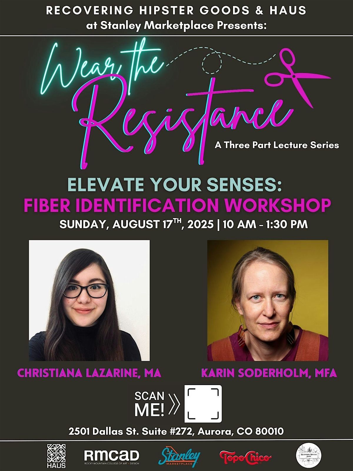 Wear The Resistance Series -  Part 2, 17 August | Event in Aurora | AllEvents