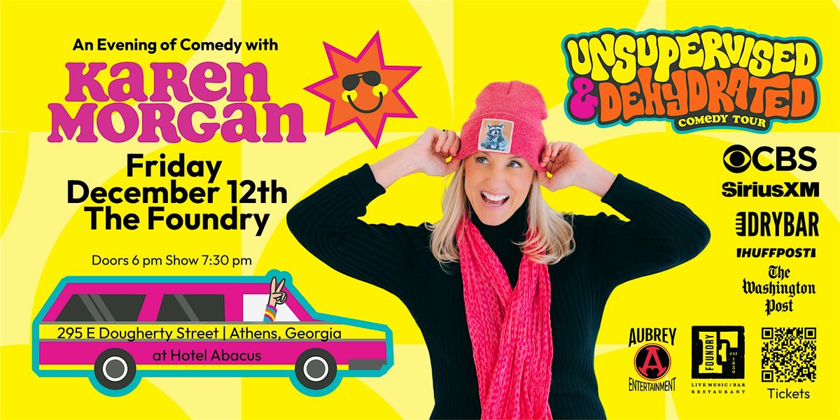 An evening of Comedy with Karen Morgan @ The Foundry at Hotel Abacus, 12 December | Event in Athens | AllEvents