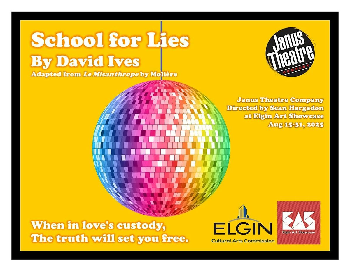 School for Lies by David Ives, 15 August | Event in Elgin | AllEvents