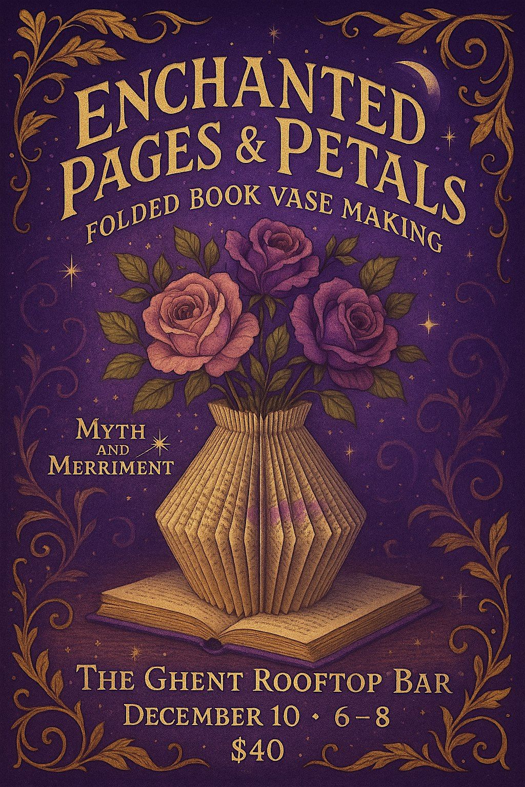 Enchanted Pages and Petals: Folded Book Vase Making, 10 December | Event in Norfolk | AllEvents