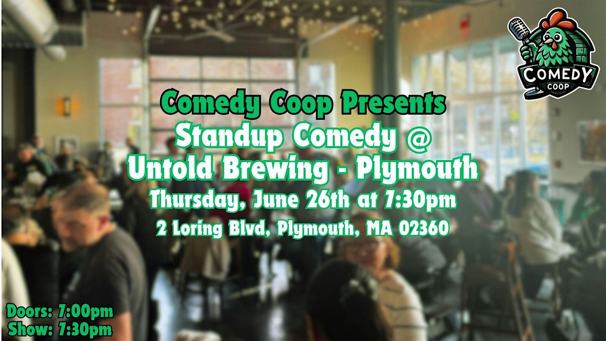 Comedy Coop Presents: Stand Up Comedy @ Untold Brewing, 26 June | Event in Plymouth | AllEvents