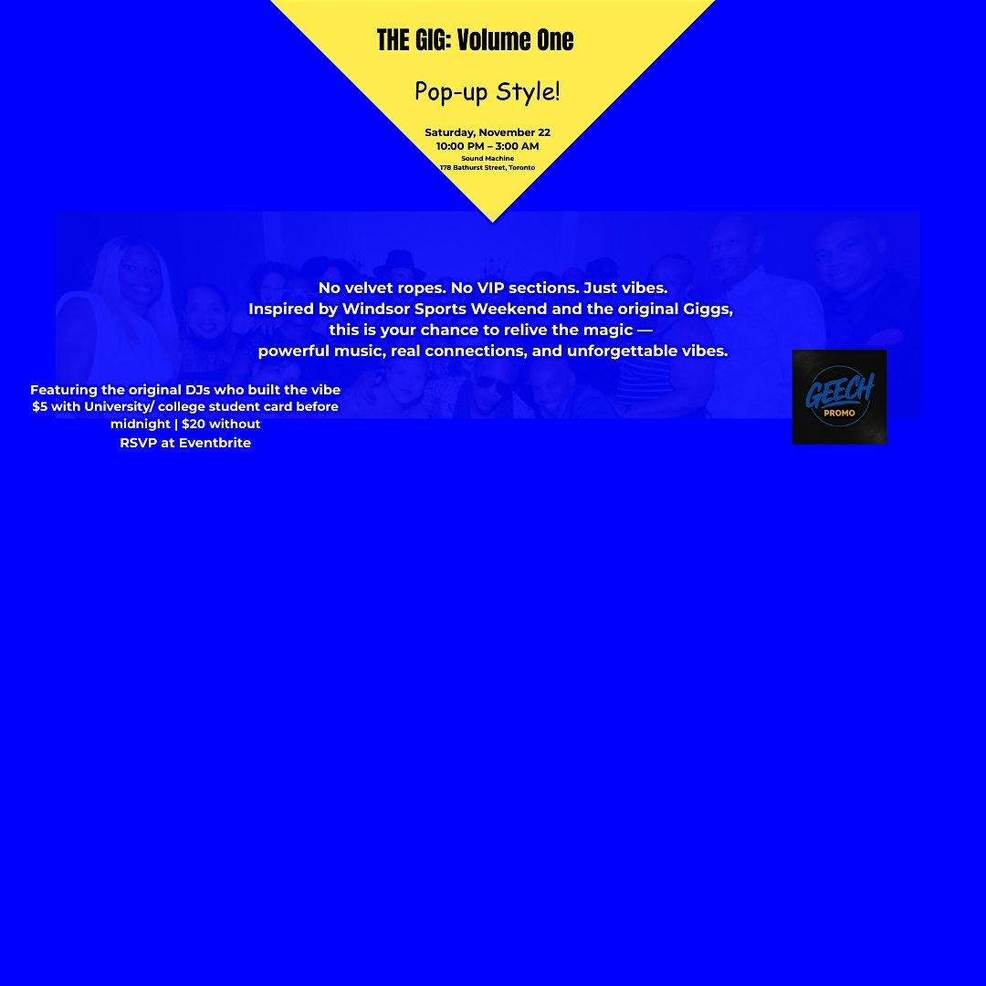 The GIG Volume One - Pop-up Style | Event in Toronto | AllEvents