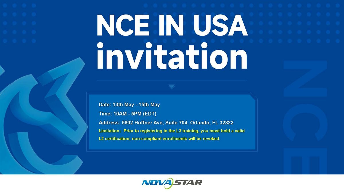 NCE IN USA, 13 May | Event in Orlando | AllEvents