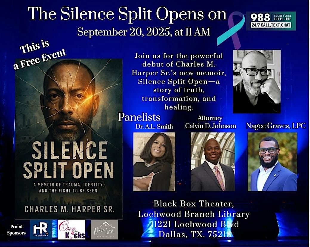 From Hurt to Hope: The Private Launch of Silence Split Open, 20 September | Event in Dallas | AllEvents