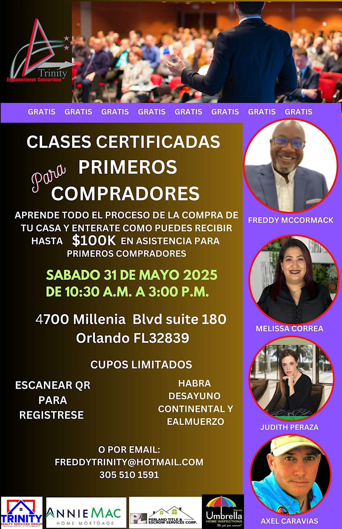 CLASES CERTIFICADA PARA PRIMEROS COMPRADORES, 31 May | Event in Orlando | AllEvents
