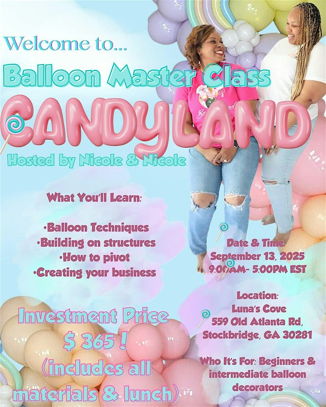 Candyland - Balloon Masterclass, 13 September | Event in Stockbridge | AllEvents