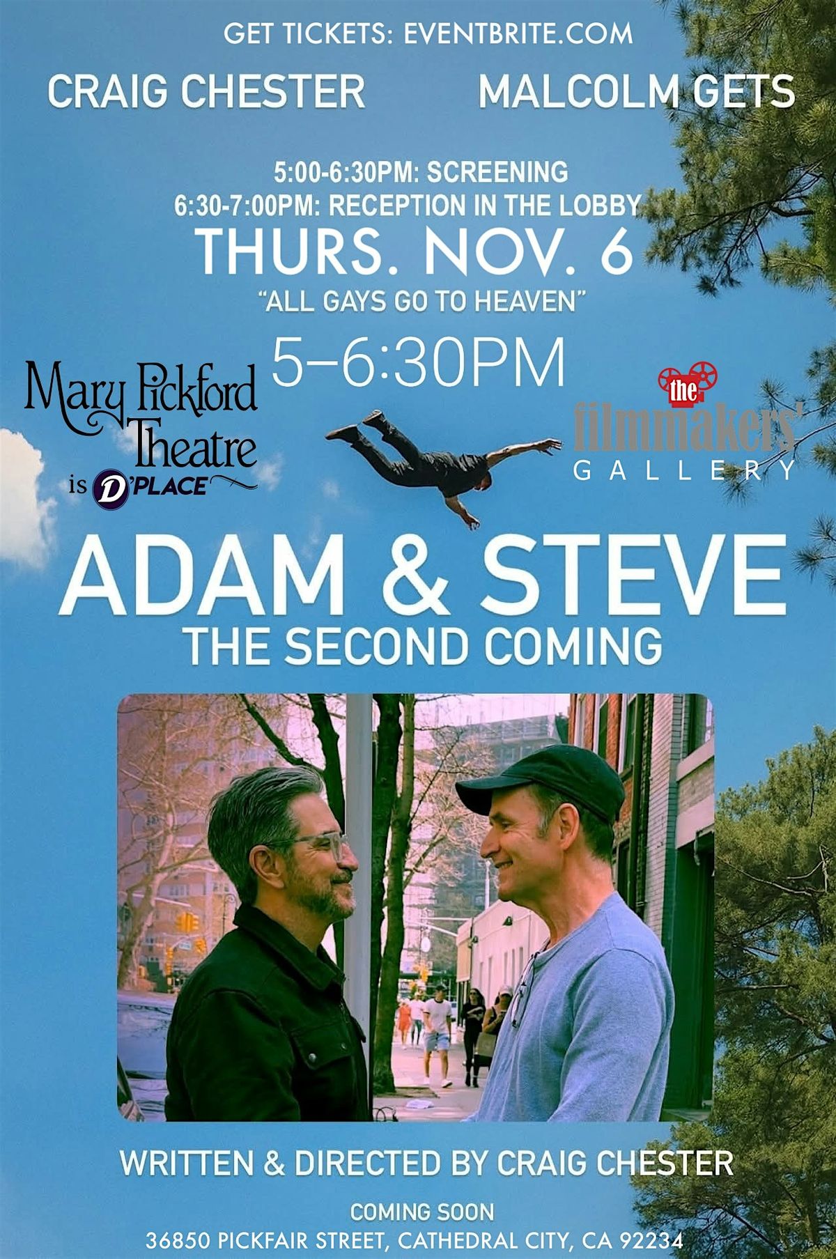 ADAM & STEVE: THE SECOND COMING & THE FALL GAY SHORTS - A PRIDE KICK-OFF!, 6 November | Event in Cathedral City
