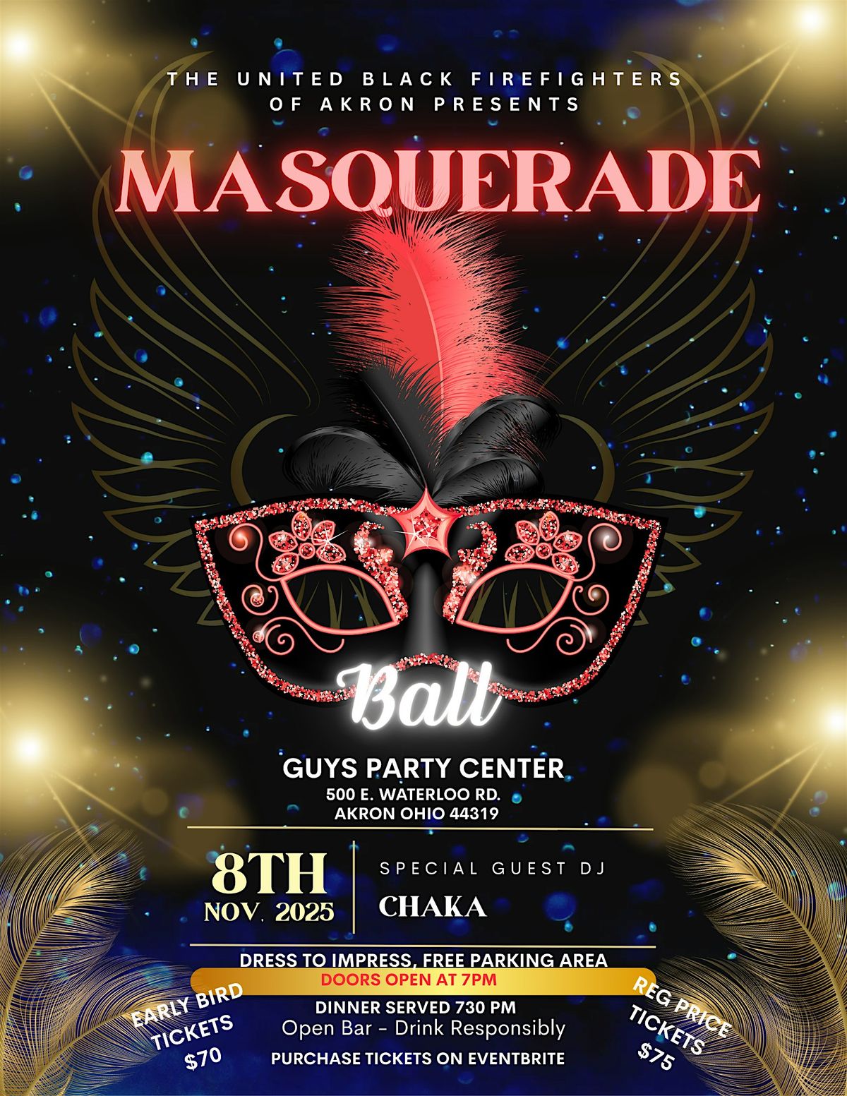 Akron's Black Firefighters Masquerade 2025, 8 November | Event in Akron | AllEvents