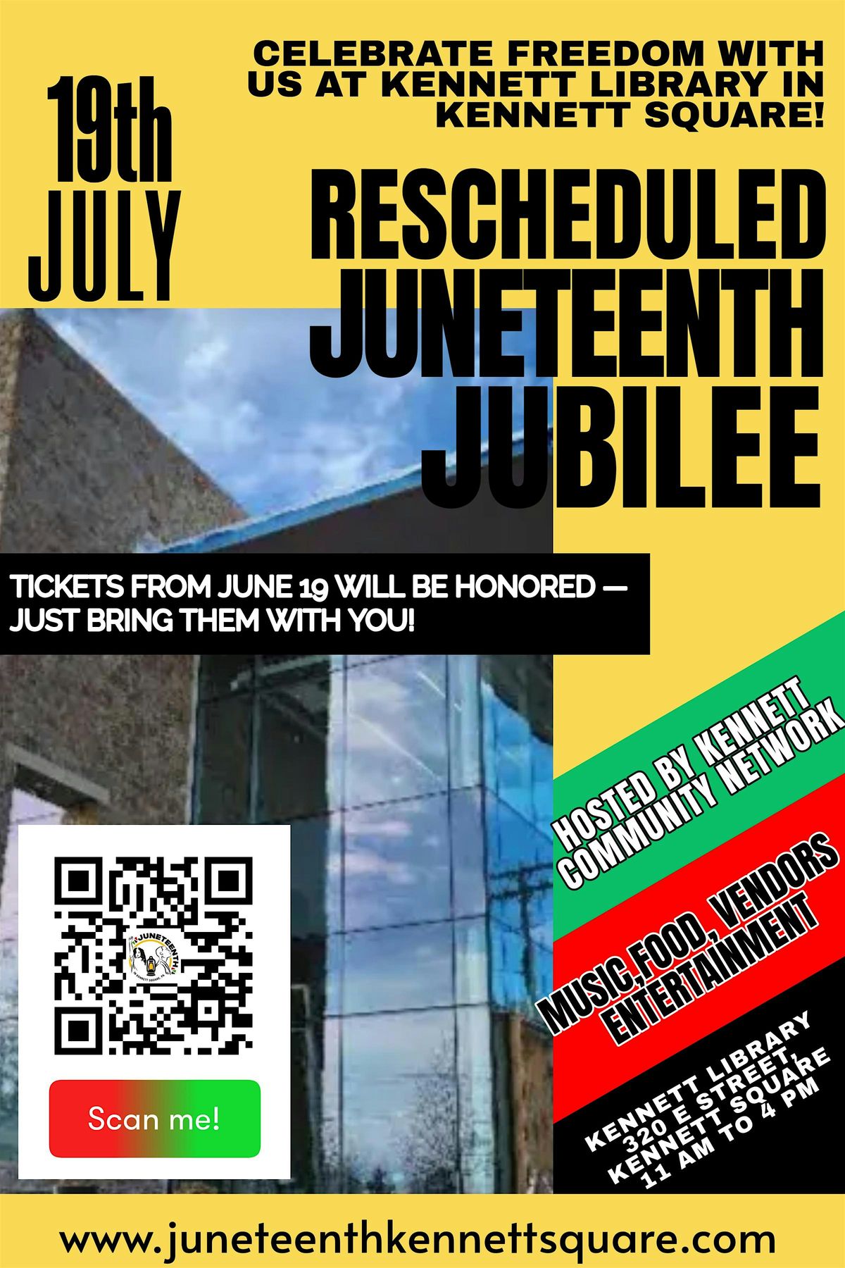 (Free) Rescheduled and Reignited Kennett Square Juneteenth Jubilee, 19 July | Event in Kennett Square | AllEvents