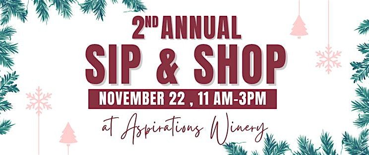 2nd Annual Sip & Shop at Aspirations Winery, 13 December | Event in Clearwater | AllEvents