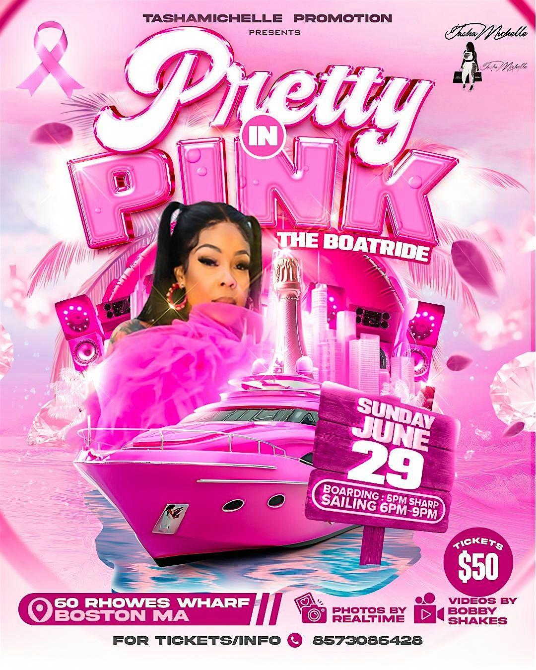 Pretty In Pink: The Boatride, 29 June | Event in Boston | AllEvents
