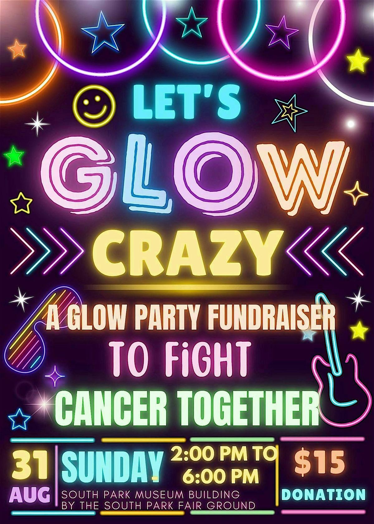 Let's Glow Crazy - Dance, Bounce, Eat, Drink and Glow for a Cure, 31 August | Event in South Park Township