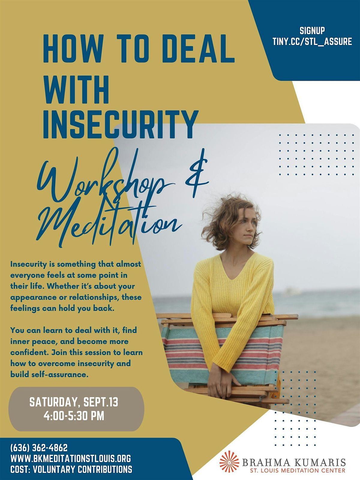 "How to deal with Insecurity" Workshop  + Meditation, 13 September | Event in Manchester | AllEvents
