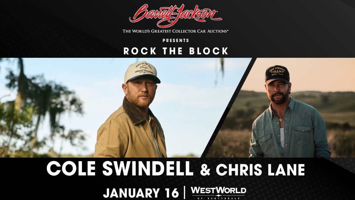 Barrett-Jackson: Cole Swindel & Chris Lane, 15 January | Event in Scottsdale | AllEvents