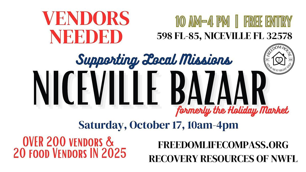 2026 Niceville Bazaar, 17 October | Event in Niceville | AllEvents