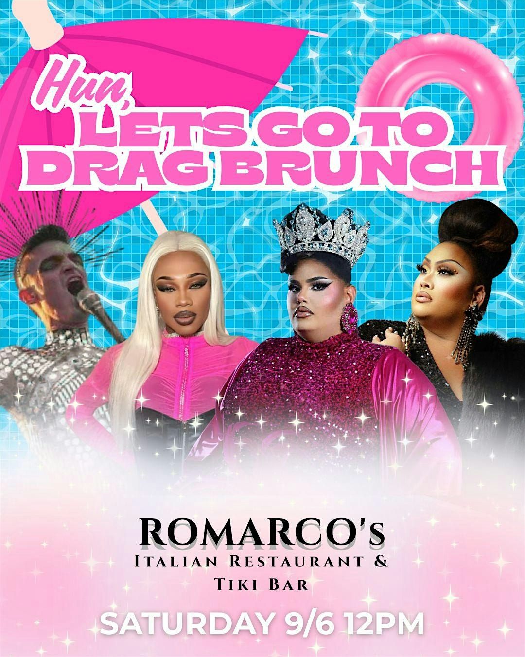 Hun, Let's Go To Drag Brunch: Romarco's Tiki Bar, 6 September | Event in Clifton Heights | AllEvents