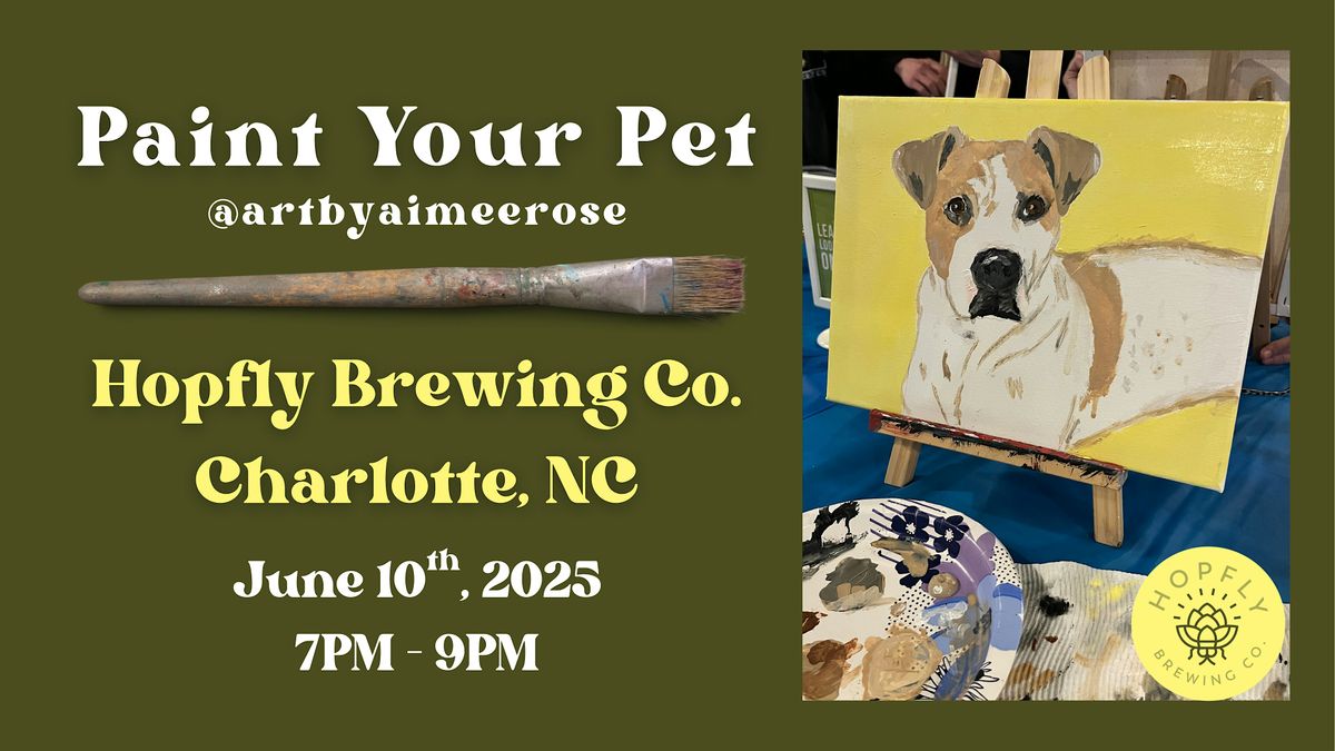 Paint Your Pet @ Hopfly Brewing Co., 10 June | Event in Charlotte | AllEvents