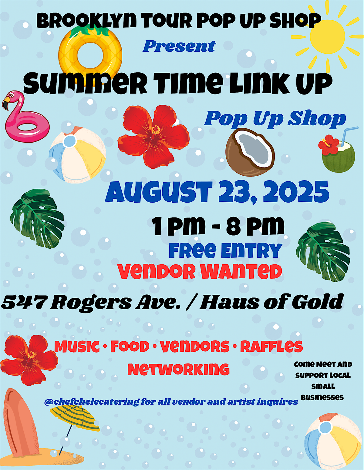 Summer Time Link Up Pop Up Shop, 23 August | Event in Brooklyn | AllEvents