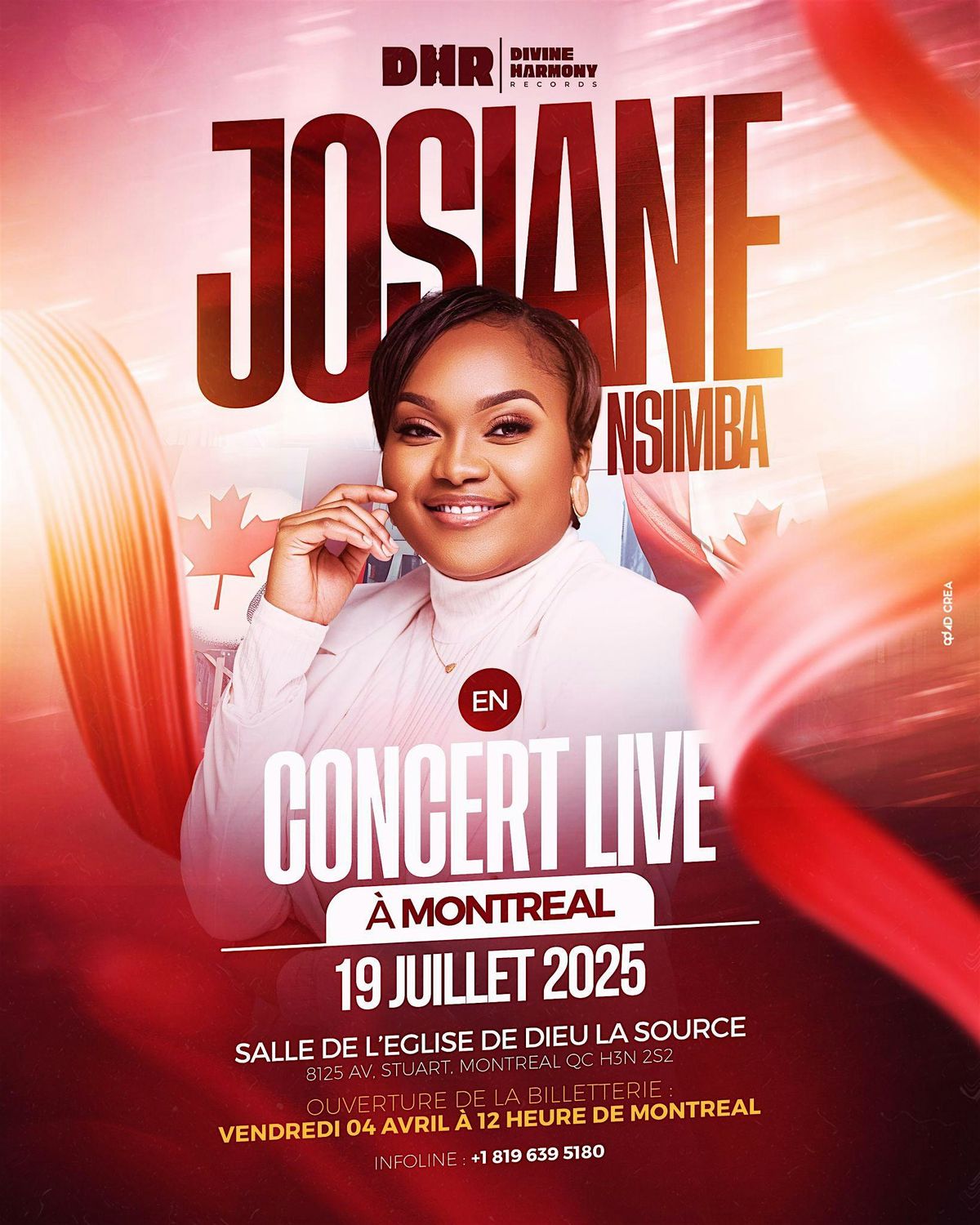 Concert Live JOSIANE NSIMBA, Montréal, 19 July | Event in Montréal | AllEvents