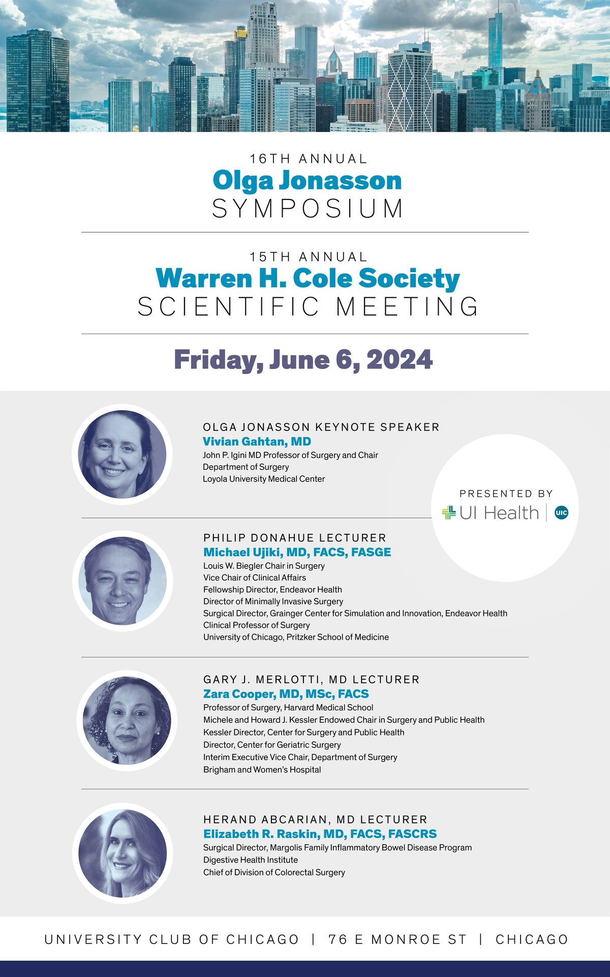 16th Annual Olga Jonasson Symposium, 6 June | Event in Chicago | AllEvents