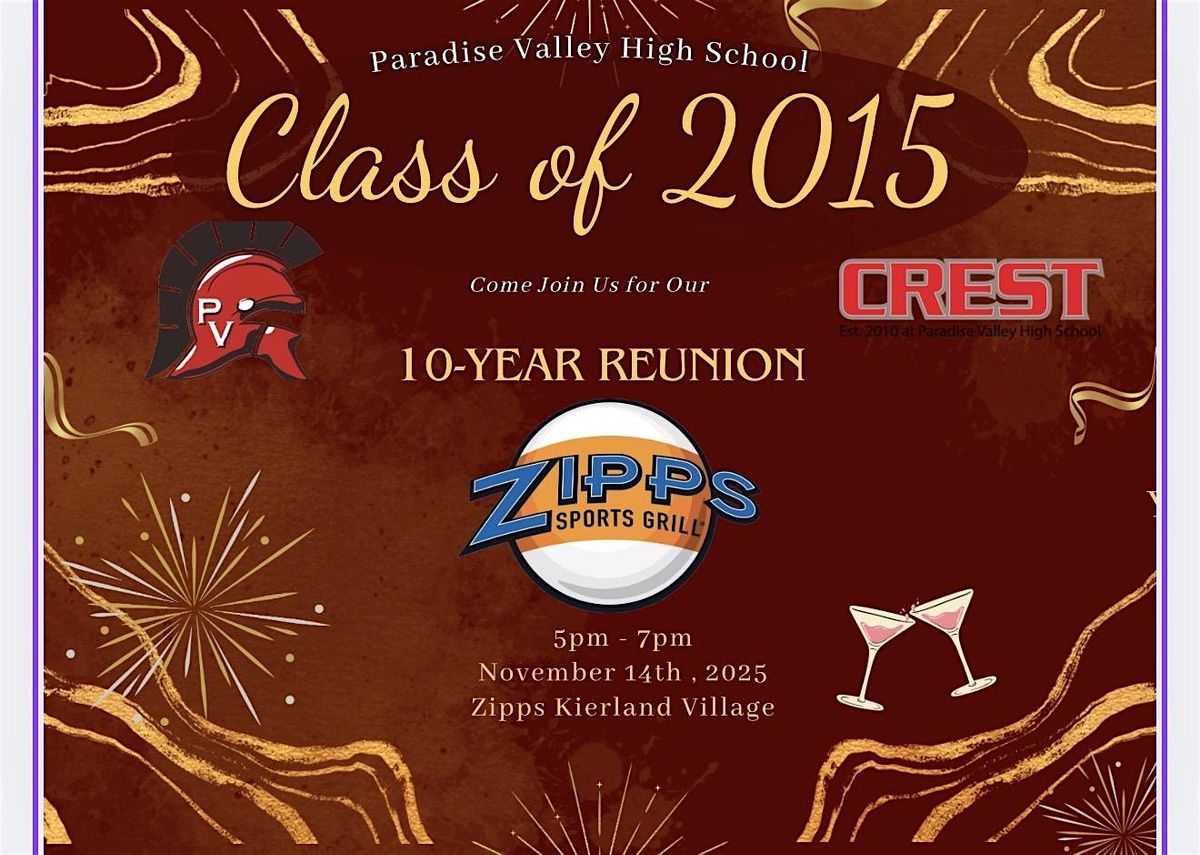 (Class of 2015) Paradise Valley High School Reunion, 14 November | Event in Scottsdale | AllEvents