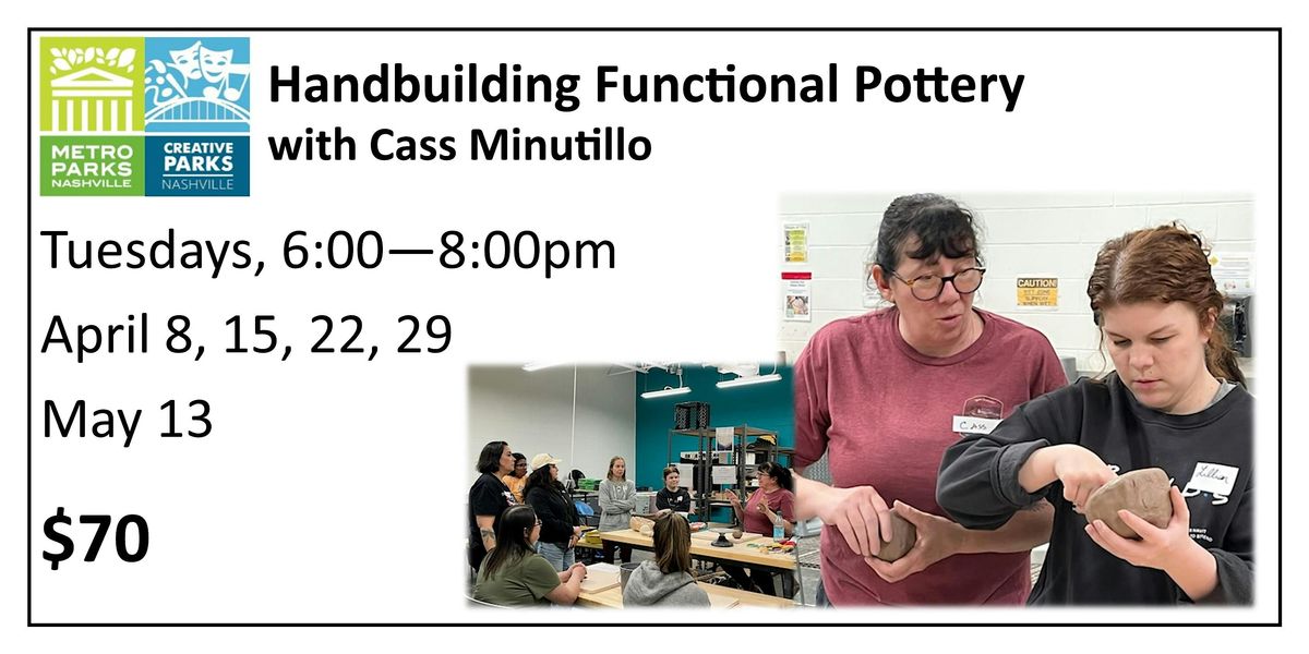 Handbuilding Functional Pottery | Event in Nashville | AllEvents