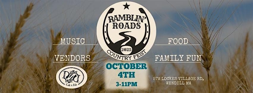 Ramblin Roads Country Fest 2025, 4 October | Event in Wendell | AllEvents