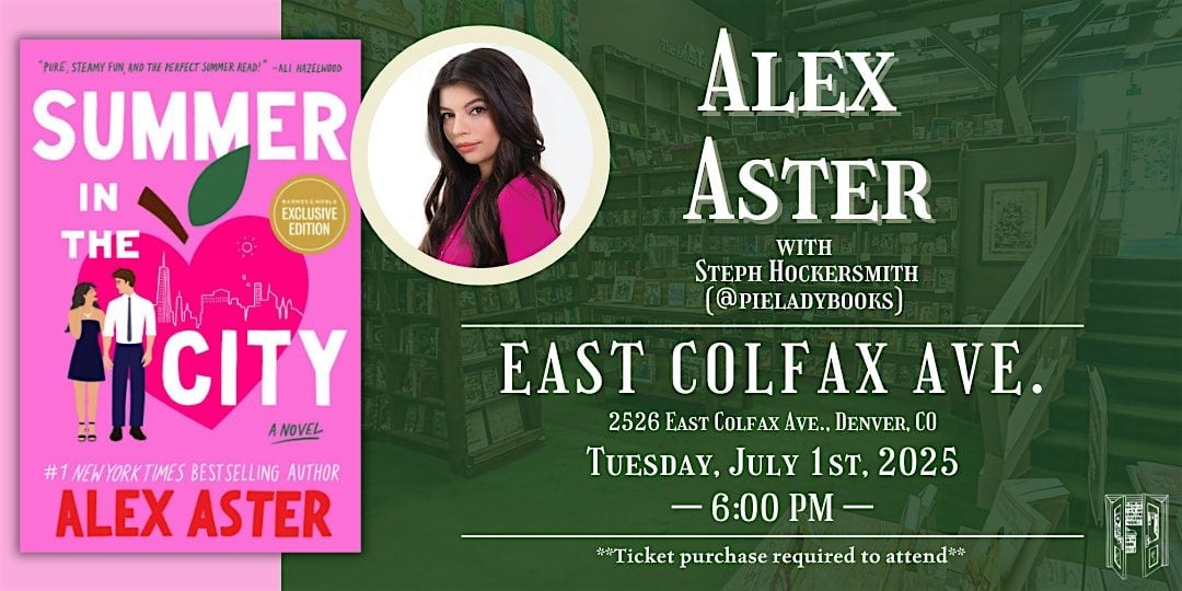 Alex Aster with Steph Hockersmith Live at Tattered Cover Colfax, 1 July | Event in Denver | AllEvents
