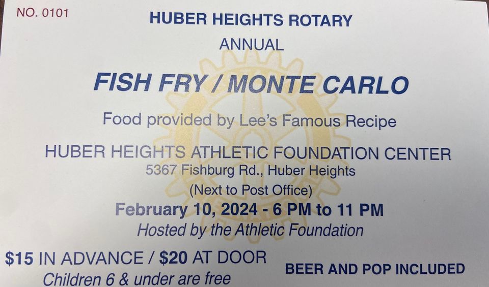 HH Rotary Fish Fry, 5367 Fishburg Rd, Huber Heights, OH, February 10 2024 AllEvents.in