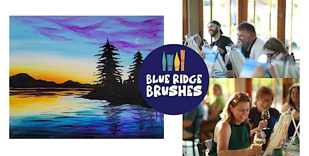 Paint + Sip: "Lakeside Twilight" at Virginia Wine Collective, 24 August | Event in Charlottesville