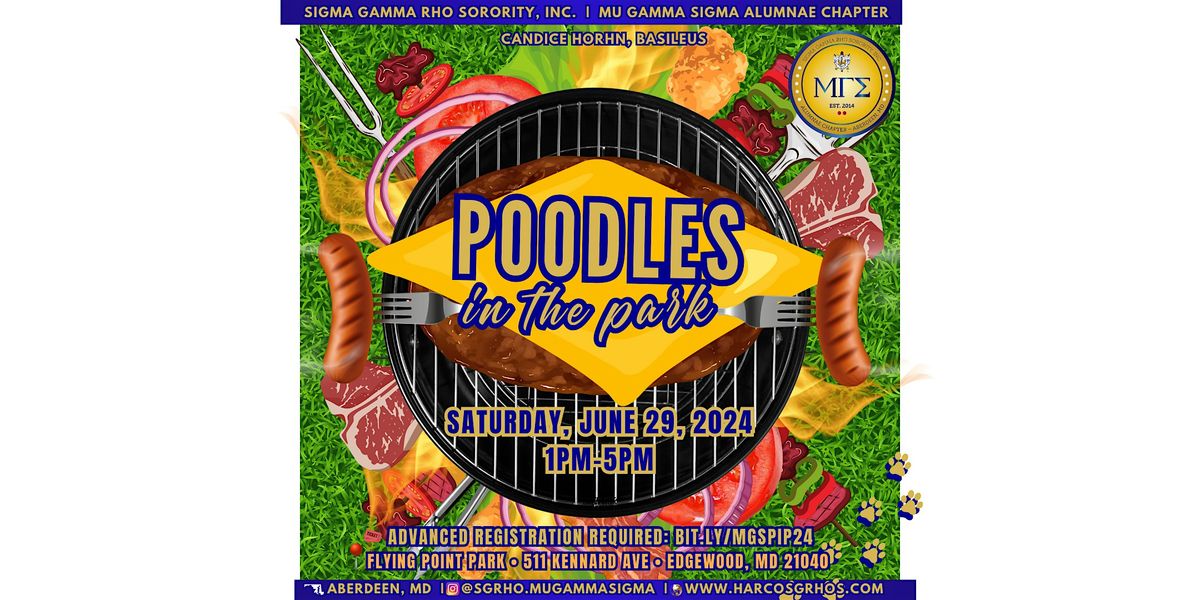 Mu Gamma Sigma Presents: Poodles in the Park – Our Annual Summer Cookout, 29 June | Event in Edgewood | AllEvents
