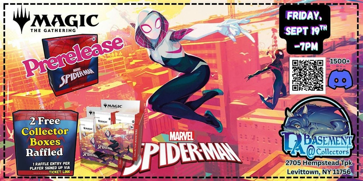 MTG SPIDER-MAN Prerelease & Costume Party (Win 2 Free Collector Boxes!), 19 September | Event in Levittown