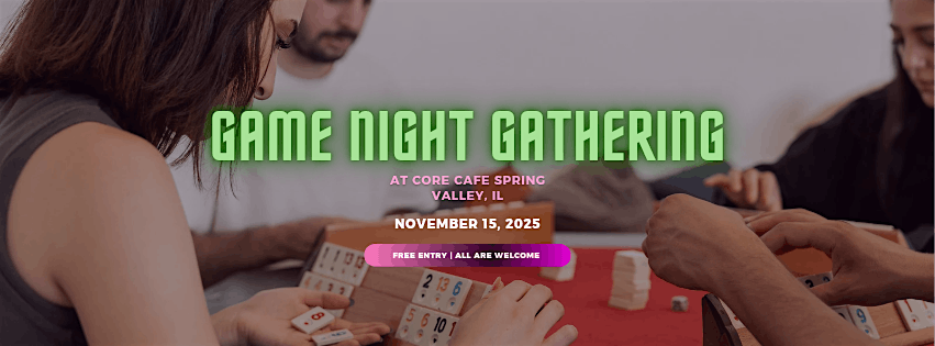 Game Night Gathering, 15 November | Event in Spring Valley | AllEvents