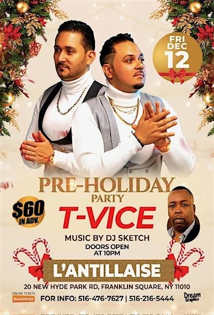 T-Vice at Lantillaise, 12 December | Event in Franklin Square | AllEvents