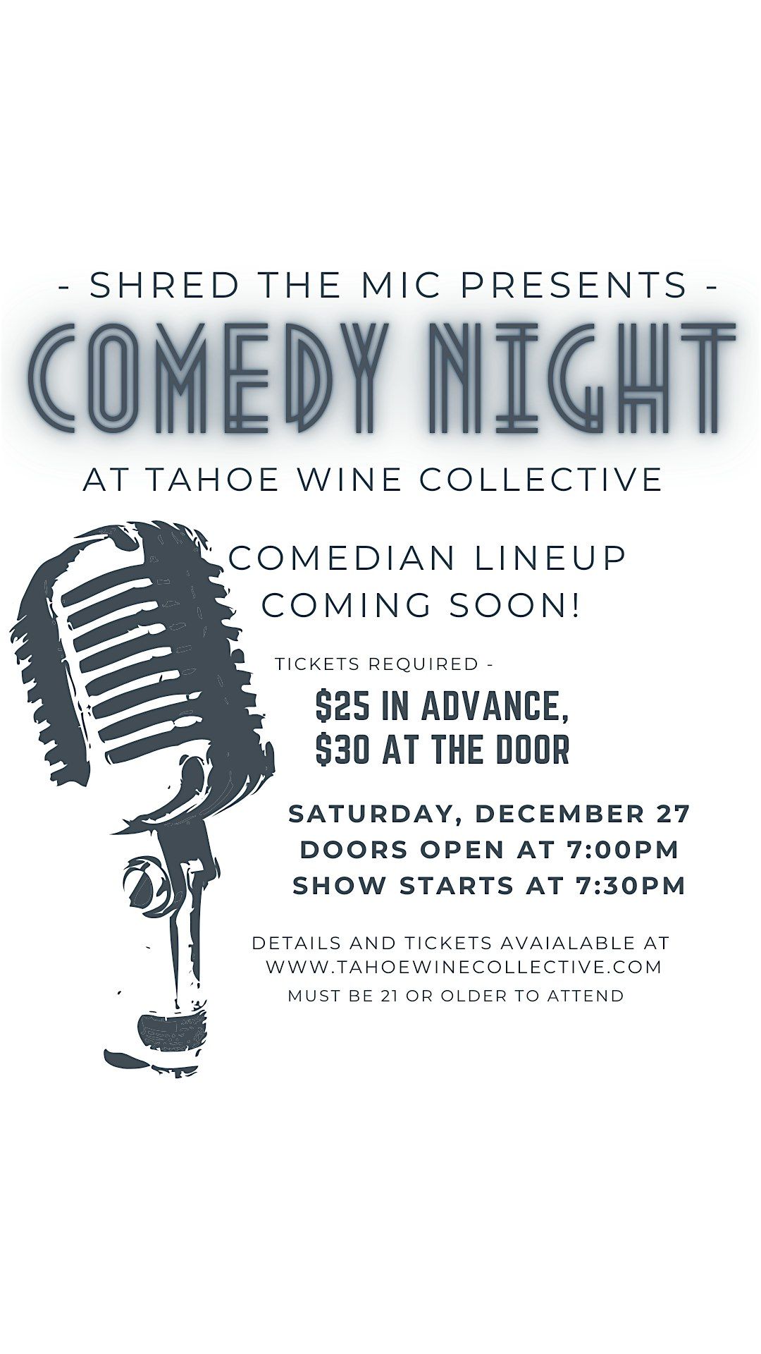 Comedy Night in Tahoe City, 27 December | Event in Tahoe City | AllEvents