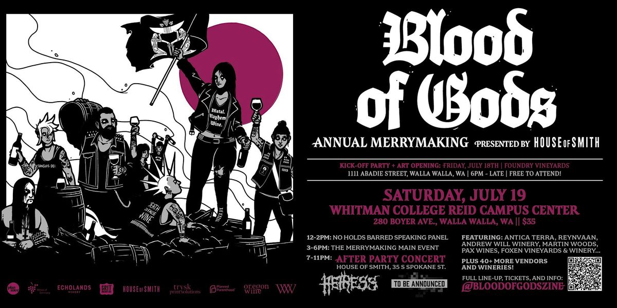 Blood Of Gods 2025 Annual Merrymaking, 19 July | Event in Walla Walla | AllEvents
