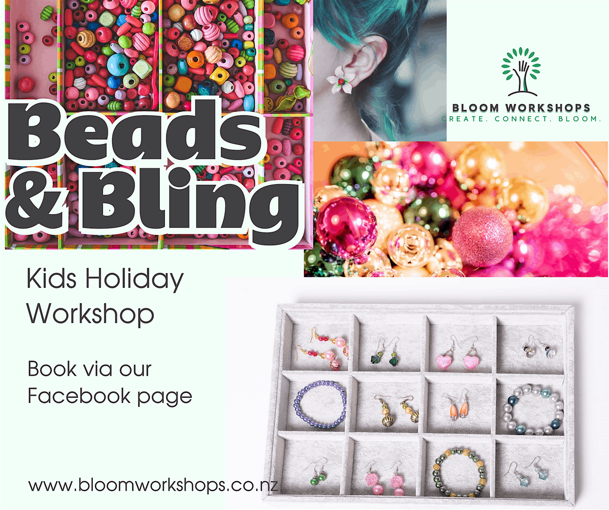 Beads & Bling Kids Holiday Workshop, 7 January | Event in Tauranga | AllEvents